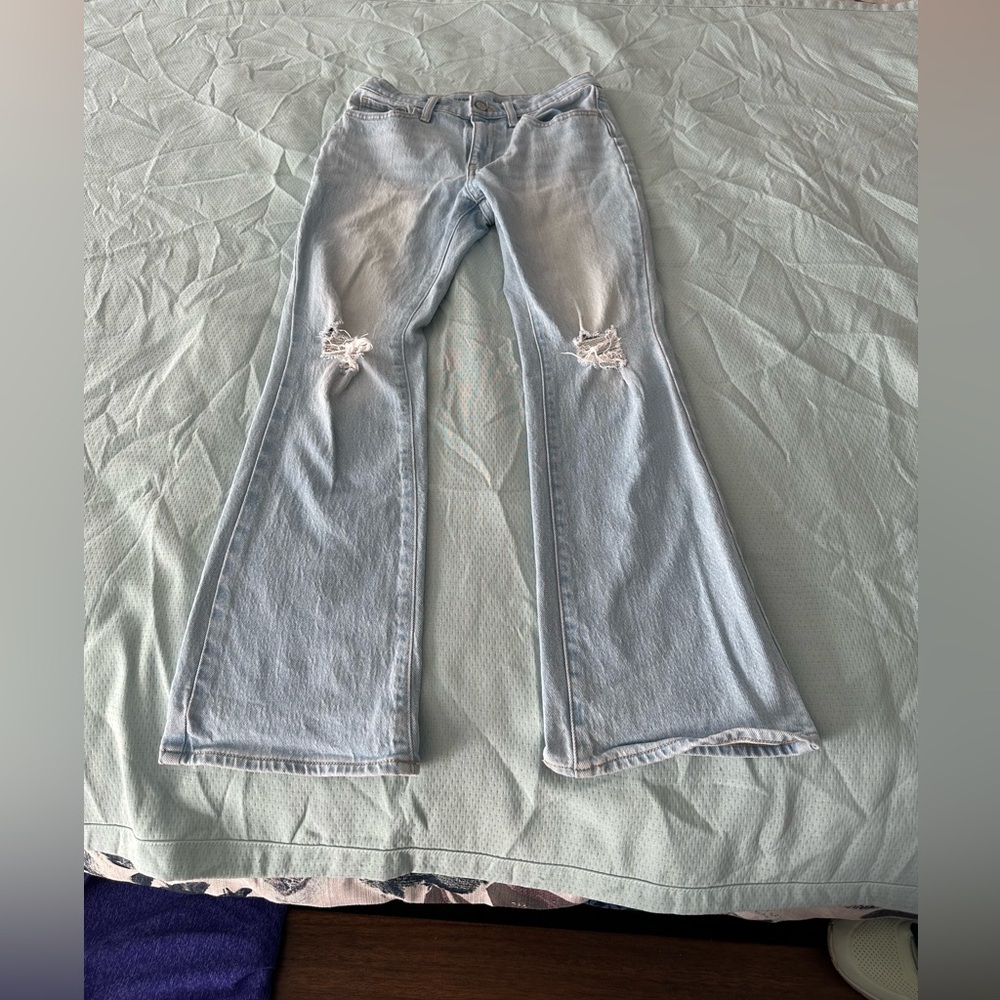 Old Navy Light Blue Flare Jeans